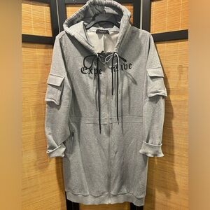 Akira hooded sweater dress